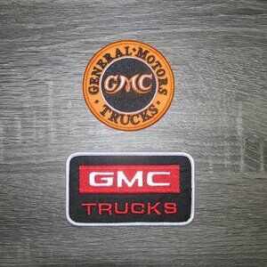 (2) Lot of General Motors GMC Trucks Embroidered Iron On Patches